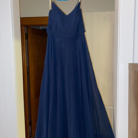 Jenny Yoo Inesse Dress Navy - Picture 4 of 7